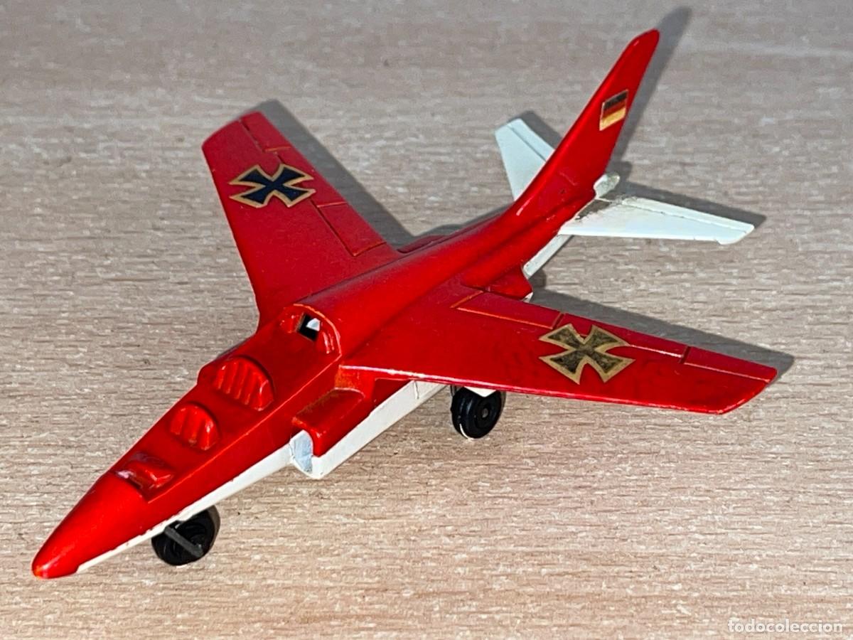 Coches a escala Matchbox: 779- Antiguo avi&oacute;n combate Lesney Matchbox ALPHA JET alem&aacute;n N&ordm; SP 1 a&ntilde;o 1973 England die-cast metal