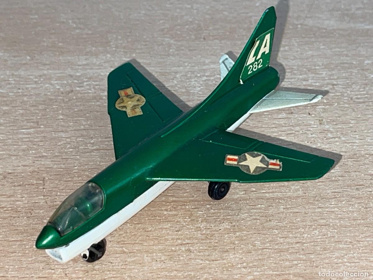 Coches a escala Matchbox: 780- Antiguo avi&oacute;n combate Lesney Matchbox CORSAIR A7D USAF N&ordm; SP 2 a&ntilde;o 1973 England die-cast metal