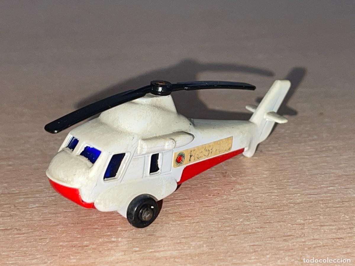 Coches a escala Matchbox: 787- Antiguo helic&oacute;ptero Lesney Matchbox Seasprite Rescue N&ordm; 75 1976 Made in England die-cast copter
