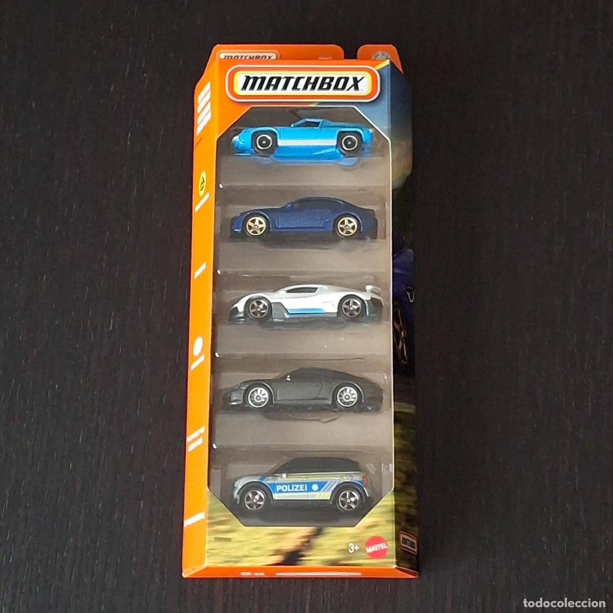 Coches a escala Matchbox: MATCHBOX 2026 - EUROPEAN MOTORWAY PACK 5 - LOTUS EUROPA BMW M2 BUGATTI DIVO PORSCHE TARGA 911 MINI
