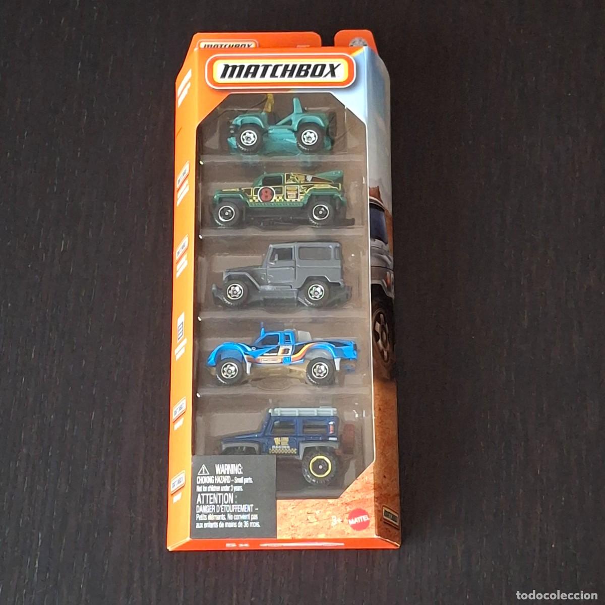 Coches a escala Matchbox: MATCHBOX 2026 - ADVENTURE SEEKERS PACK 5 - CLIFF HANGER RIDGE RAIDER TOYOTA LAND CRUISER DUNE DOG