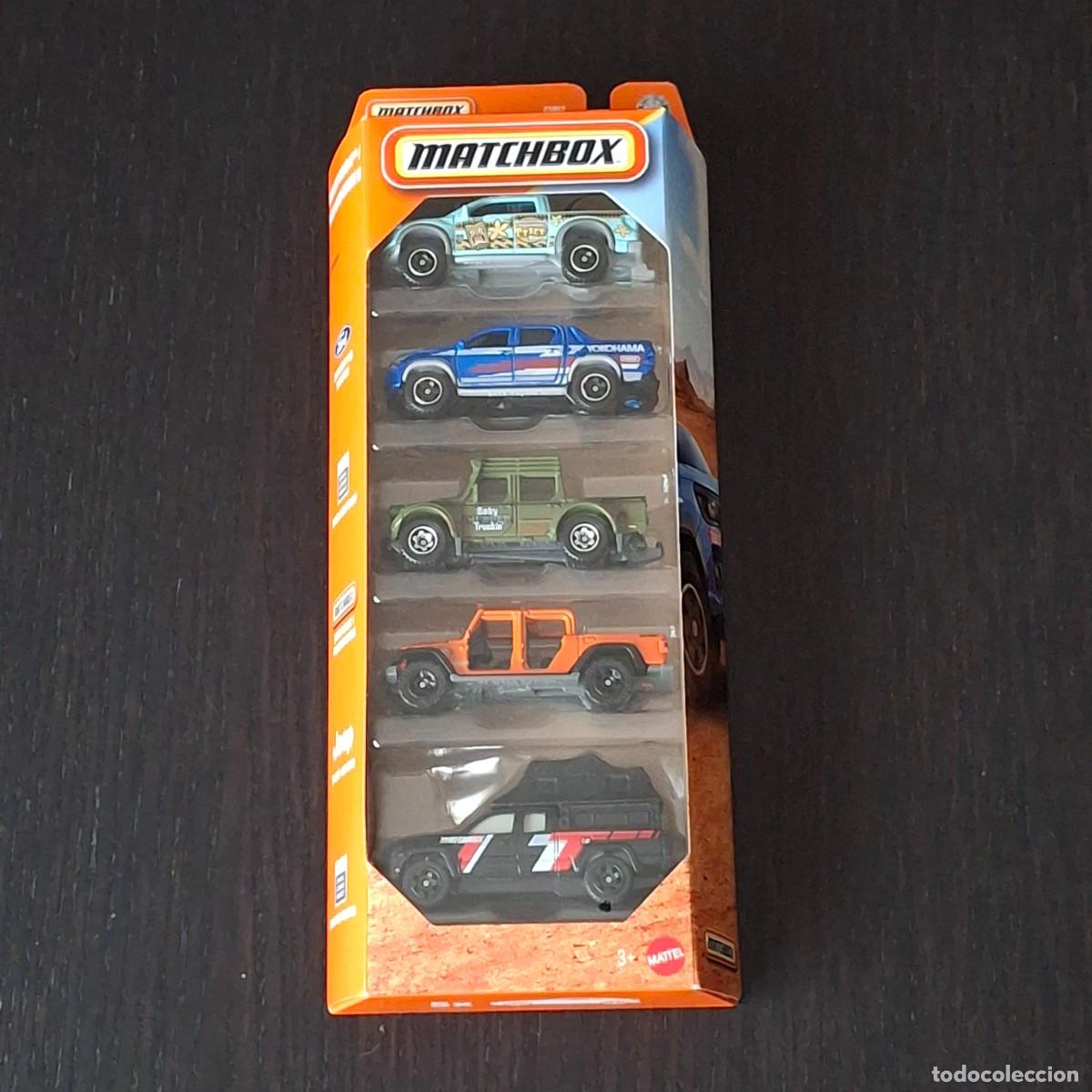 Coches a escala Matchbox: MATCHBOX 2026 - MBX OFF ROAD II PACK 5 - TOYOTA HILUX JEEP GLADIATOR TACOMA SWAMP RAIDER FORD