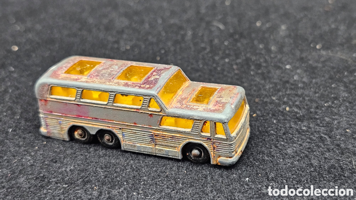 Coches a escala Matchbox: GMC Scenicruiser Greyhound Coach (N&ordm; 66) de la serie Matchbox Lesney