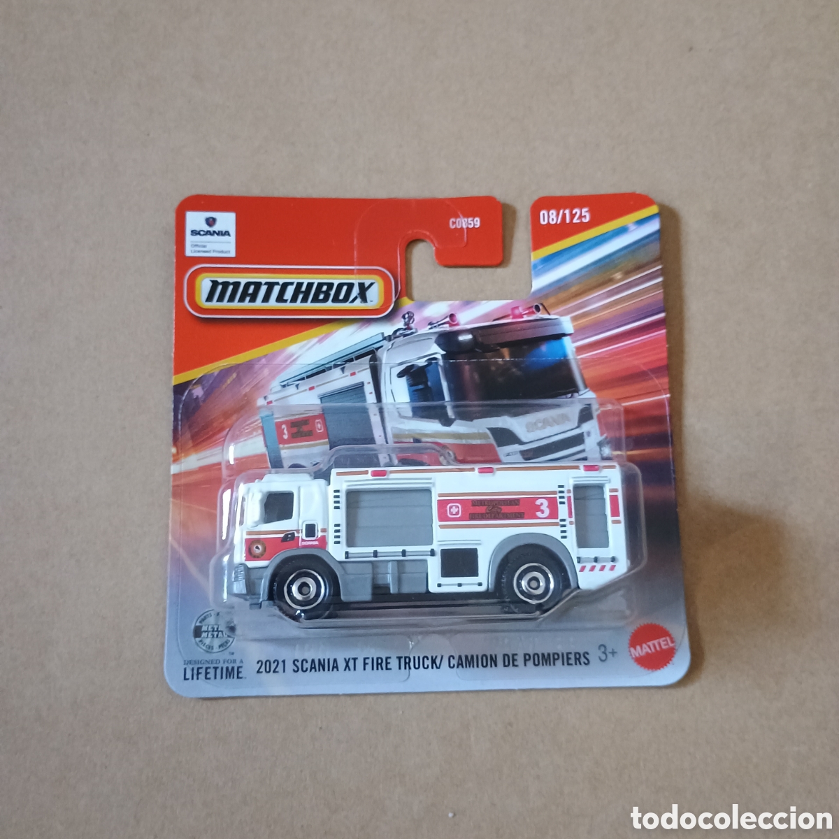 Coches a escala Matchbox: Matchbox 2021 Scania Fire Truck