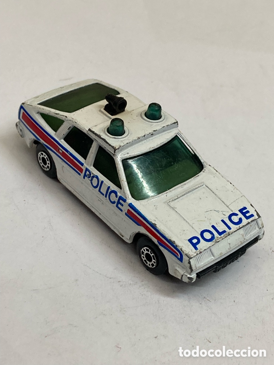 Coches a escala Matchbox: Matchbox Rover 3500 Police Car, fabricado aproximadamente entre 1980 y 1986.