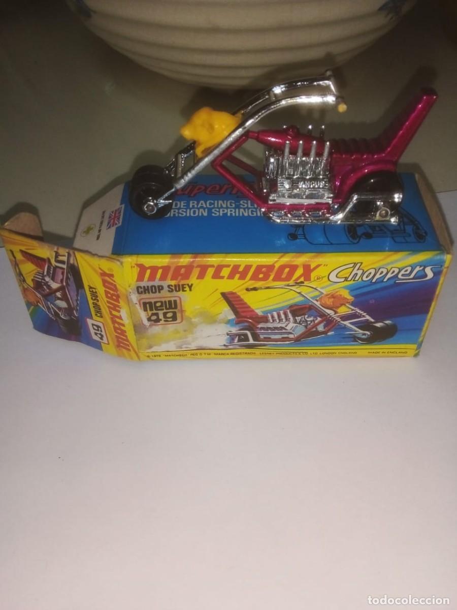 Coches a escala Matchbox: Matchbox Superfast motocicleta 49 Suey manubrios cromados dificil
