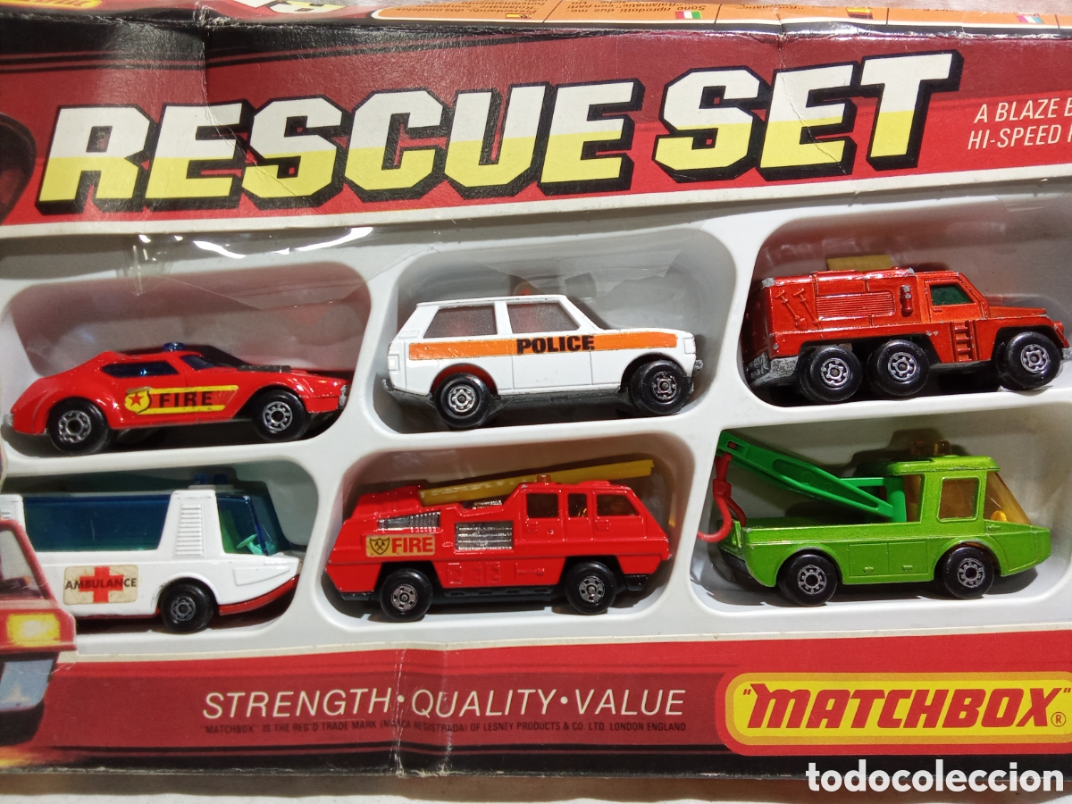 Coches a escala Matchbox: RESCUE SET DE MATCHBOX EN CAJA - Foto 3