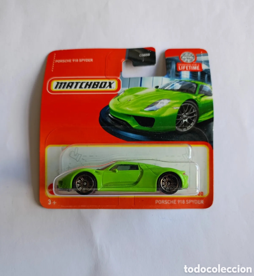 Carros em escala Matchbox: MATCHBOX PORSCHE 918 SPYDER. 45/100.
