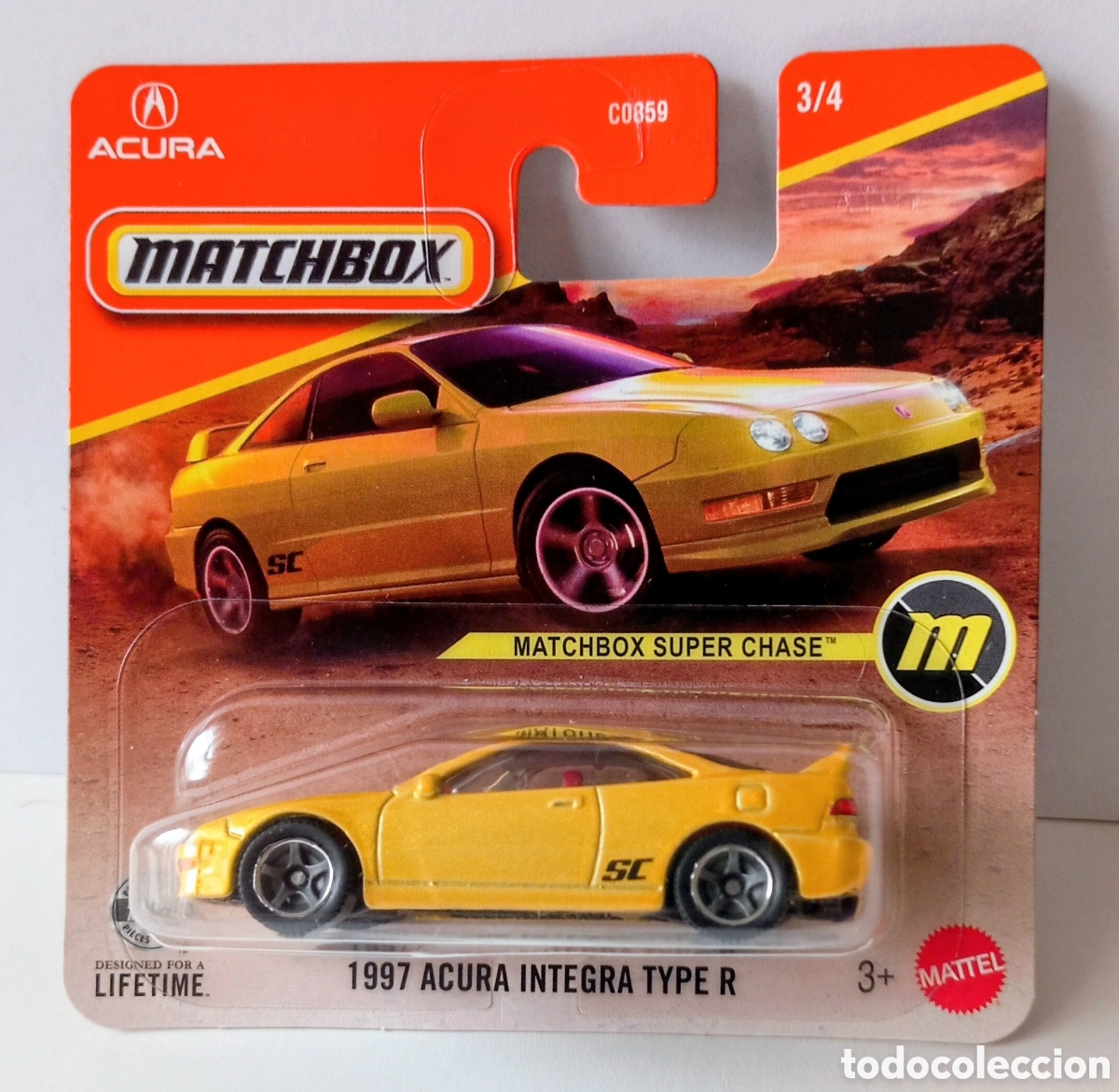 Coches a escala Matchbox: 1997 ACURA INTEGRA TYPE R -MATCHBOX SUPER CHASE&trade; - 3/4