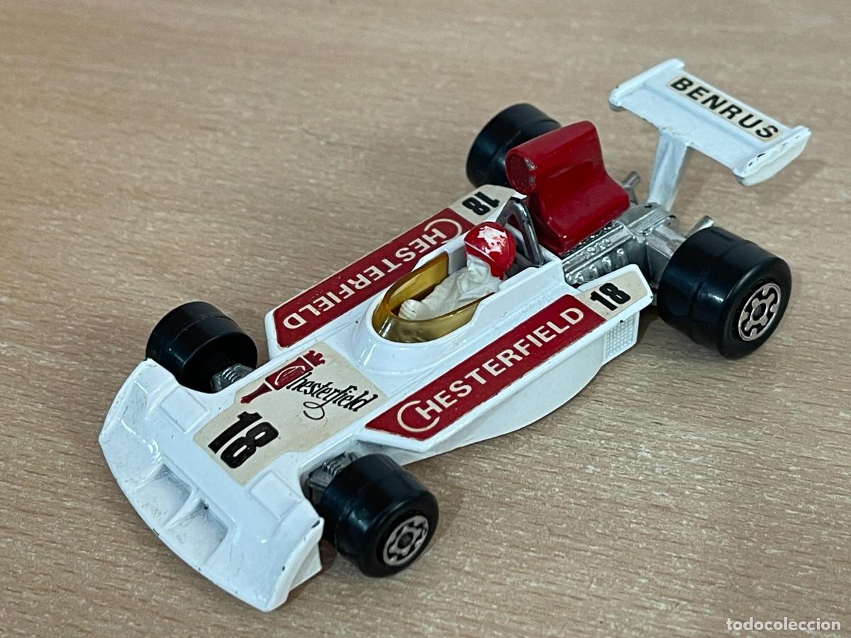 Coches a escala Matchbox: 775- Antiguo coche Matchbox SURTEES F&oacute;rmula 1 Chesterfield K-44 Made England 1976 Super Kings Lesney