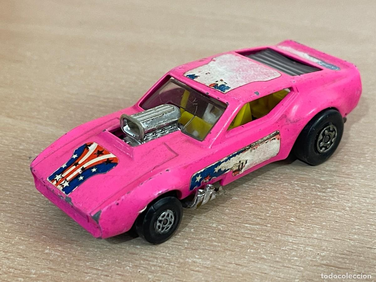 Coches a escala Matchbox: 781- Antiguo coche Matchbox GUS'S GULPER K-38 rosa 1972 Made in England Speed Kings Lesney