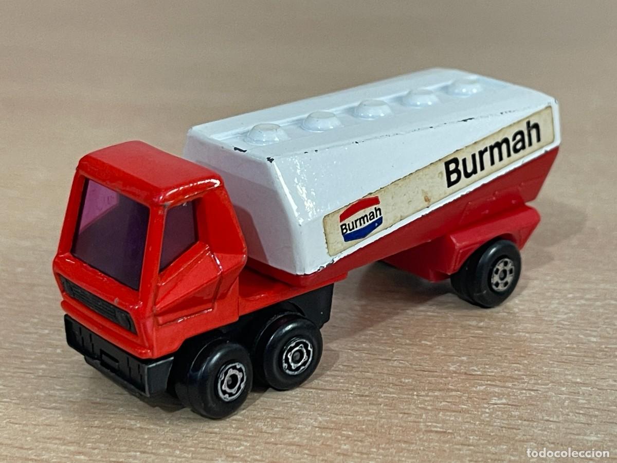 Model cars Matchbox: 795- Antiguo cami&oacute;n cisterna Lesney Matchbox Superfast Freeway Gas Tanker Burmah N&ordm; 63 1973 England