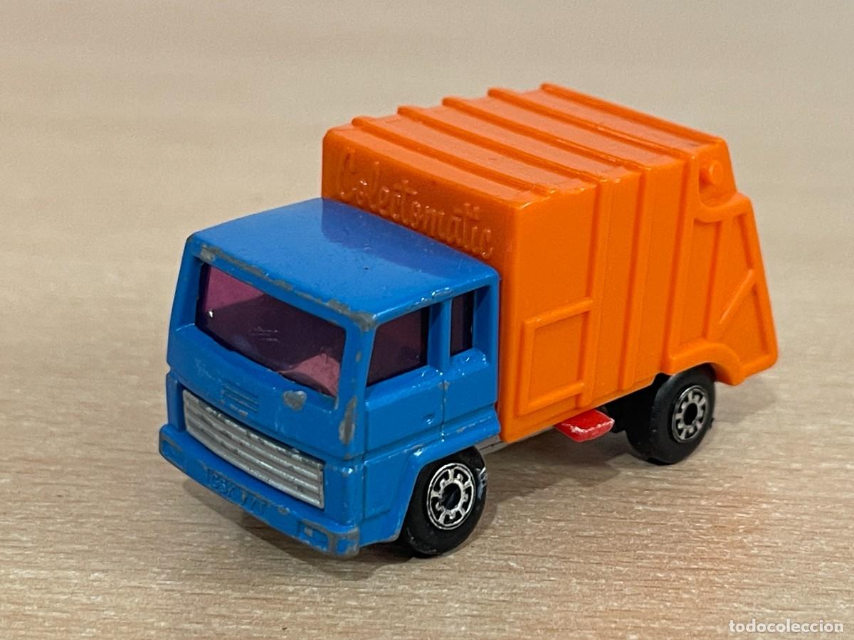 Coches a escala Matchbox: 802- Antiguo cami&oacute;n Lesney Matchbox Superfast Refuse Truck Basura N&ordm; 36 1979 Made in England