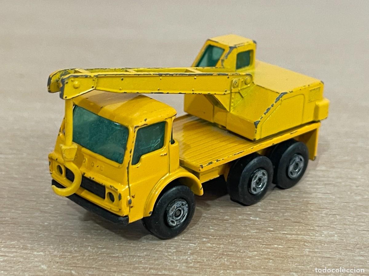 Coches a escala Matchbox: 804- Antiguo cami&oacute;n Lesney Matchbox Series Superfast Dodge Crane Truck Gr&uacute;a 63 a&ntilde;os 70 Made England