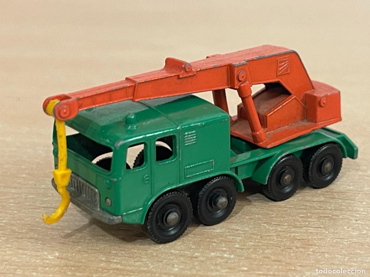 Coches a escala Matchbox: 805- Antiguo cami&oacute;n Lesney Matchbox Series 8 Wheel Crane Gr&uacute;a N&ordm; 30 a&ntilde;os 60 Made in England die-cast