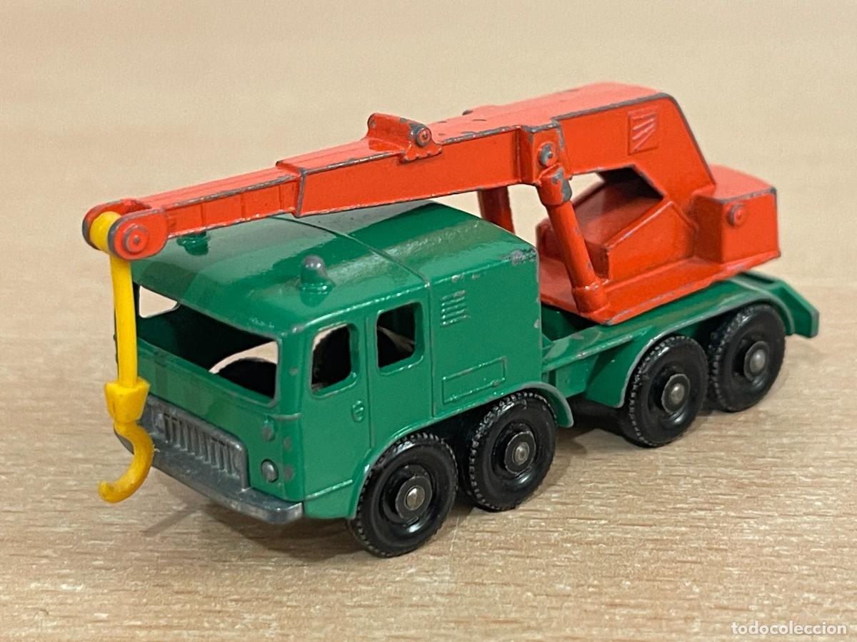 Coches a escala Matchbox: 806- Antiguo cami&oacute;n Lesney Matchbox Series 8 Wheel Crane Gr&uacute;a N&ordm; 30 a&ntilde;os 60 Made in England die-cast