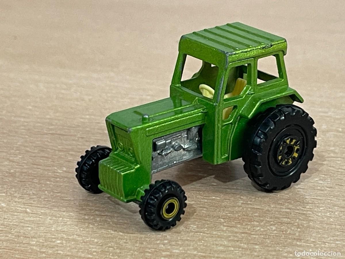Coches a escala Matchbox: 812- Antiguo tractor Lesney Matchbox Superfast TRACTOR verde N&ordm; 46 1978 Made in England die-cast