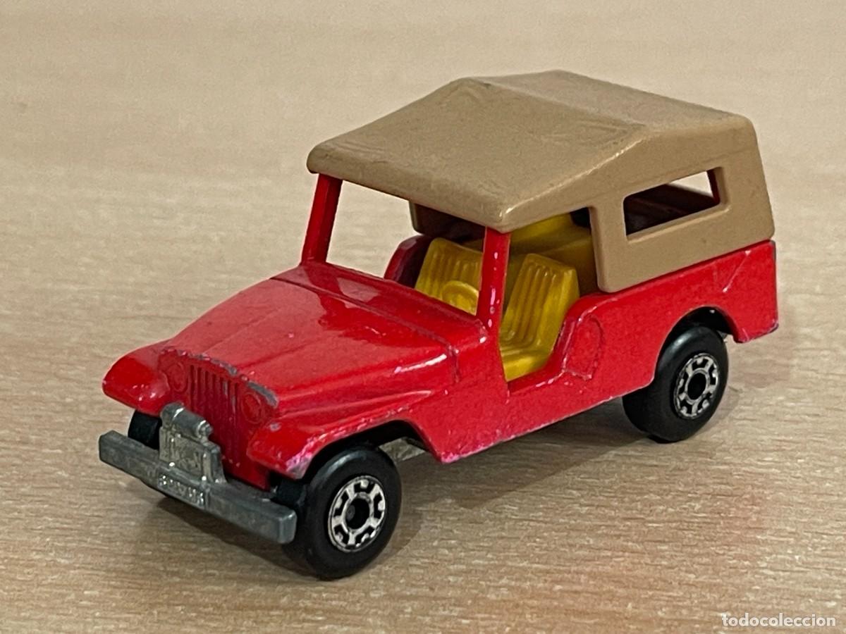 Coches a escala Matchbox: 818- Antiguo coche Lesney Matchbox Superfast CJ8 JEEP rojo N&ordm; 53 1977 Made in England die-cast metal