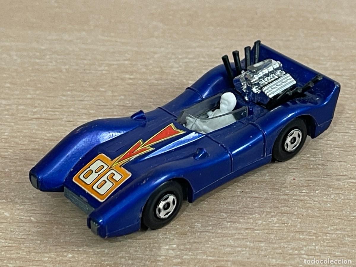 Coches a escala Matchbox: 824- Antiguo coche Matchbox Superfast Blue Shark N&ordm; 61 azul 1971 Made in England Lesney die-cast