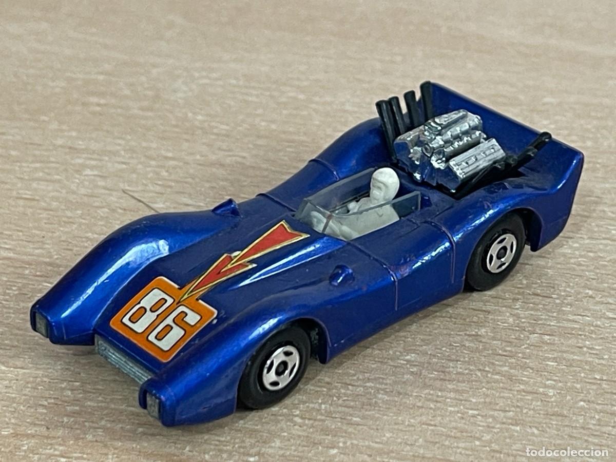 Coches a escala Matchbox: 825- Antiguo coche Matchbox Superfast Blue Shark N&ordm; 61 azul 1971 Made in England Lesney die-cast