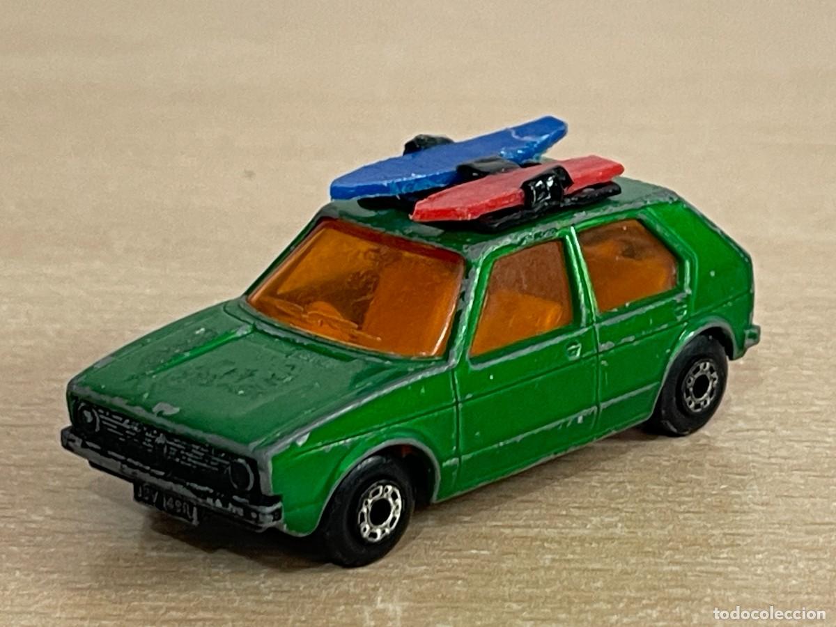 Coches a escala Matchbox: 836 Antiguo coche Matchbox Superfast Volkswagen VW Golf N&ordm; 7 verde 1976 Made England Lesney die-cast