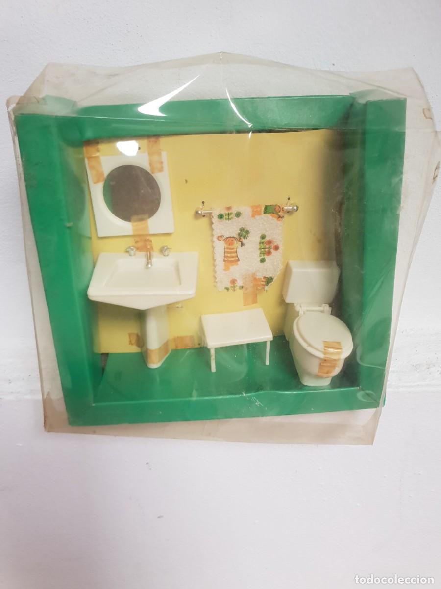 Modellautos Matchbox: Caja de jemsa de tienda mueblines cuarto de ba&ntilde;o