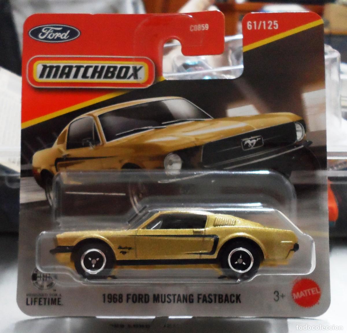 Coches a escala Matchbox: Ford Mustang Fastback 1968 de Matchbox Marr&oacute;n - Foto 1