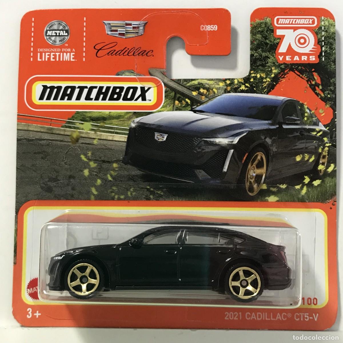 Coches a escala Matchbox: MATCHBOX CADILLAC CT5-V 2021 NEGRO (2), TIPO HOT WHEELS MB