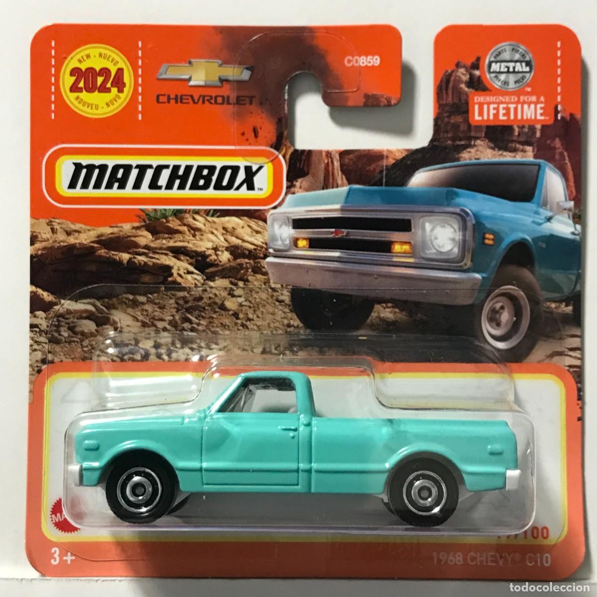 Coches a escala Matchbox: MATCHBOX CHEVROLET CHEVY C10 1968 VERDE (1), TIPO HOT WHEELS MB