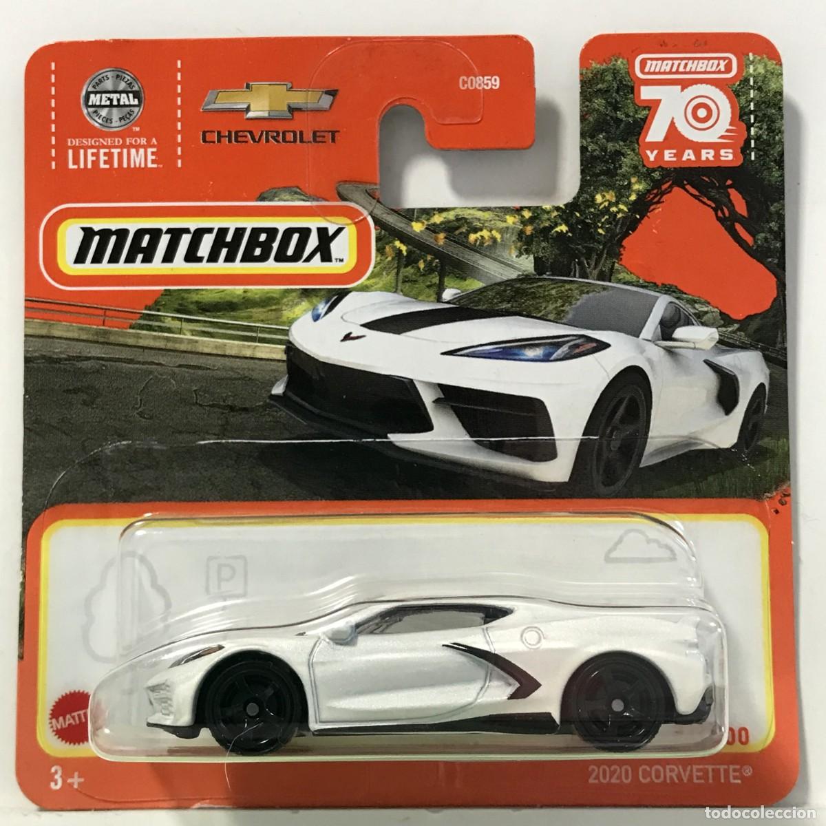 Coches a escala Matchbox: MATCHBOX CHEVROLET CORVETTE 2020 BLANCO (1), TIPO HOT WHEELS MB