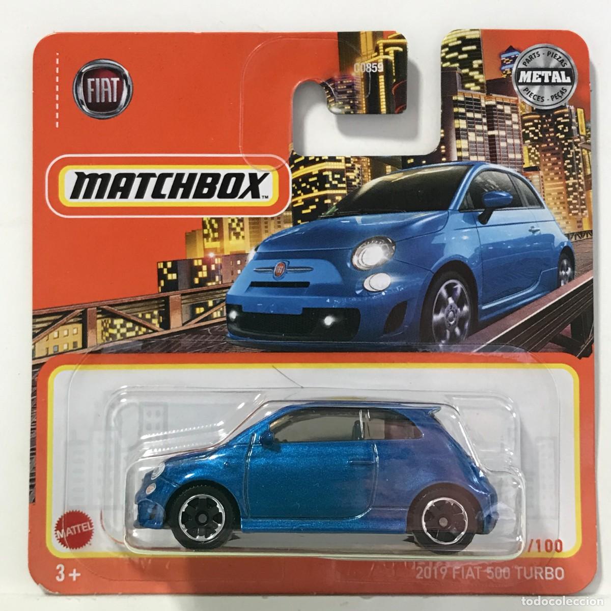 Coches a escala Matchbox: MATCHBOX FIAT 500 TURBO 2019 AZUL (1), TIPO HOT WHEELS MB