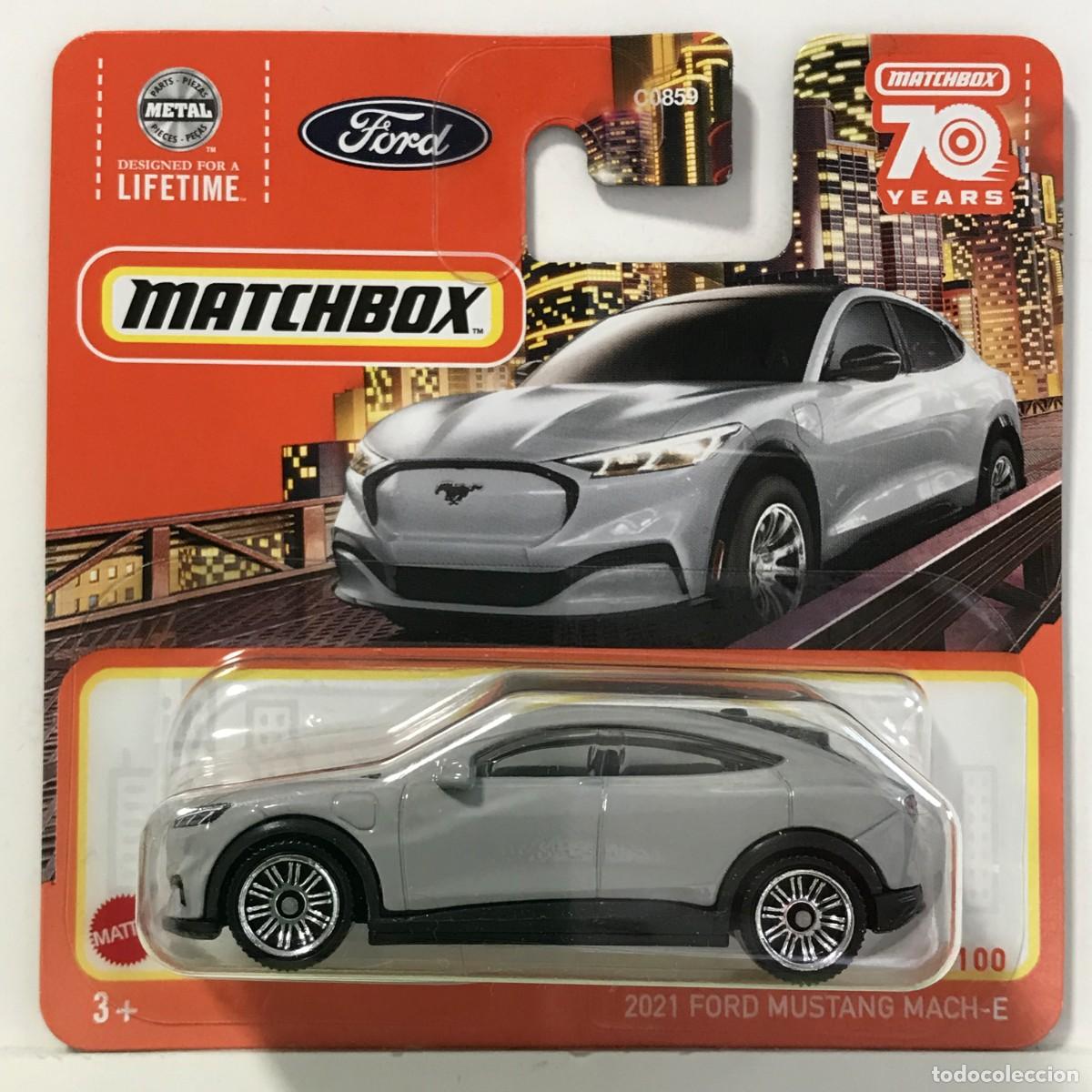 Coches a escala Matchbox: MATCHBOX FORD MUSTANG MACH-E 2021 GRIS (2), TIPO HOT WHEELS MB