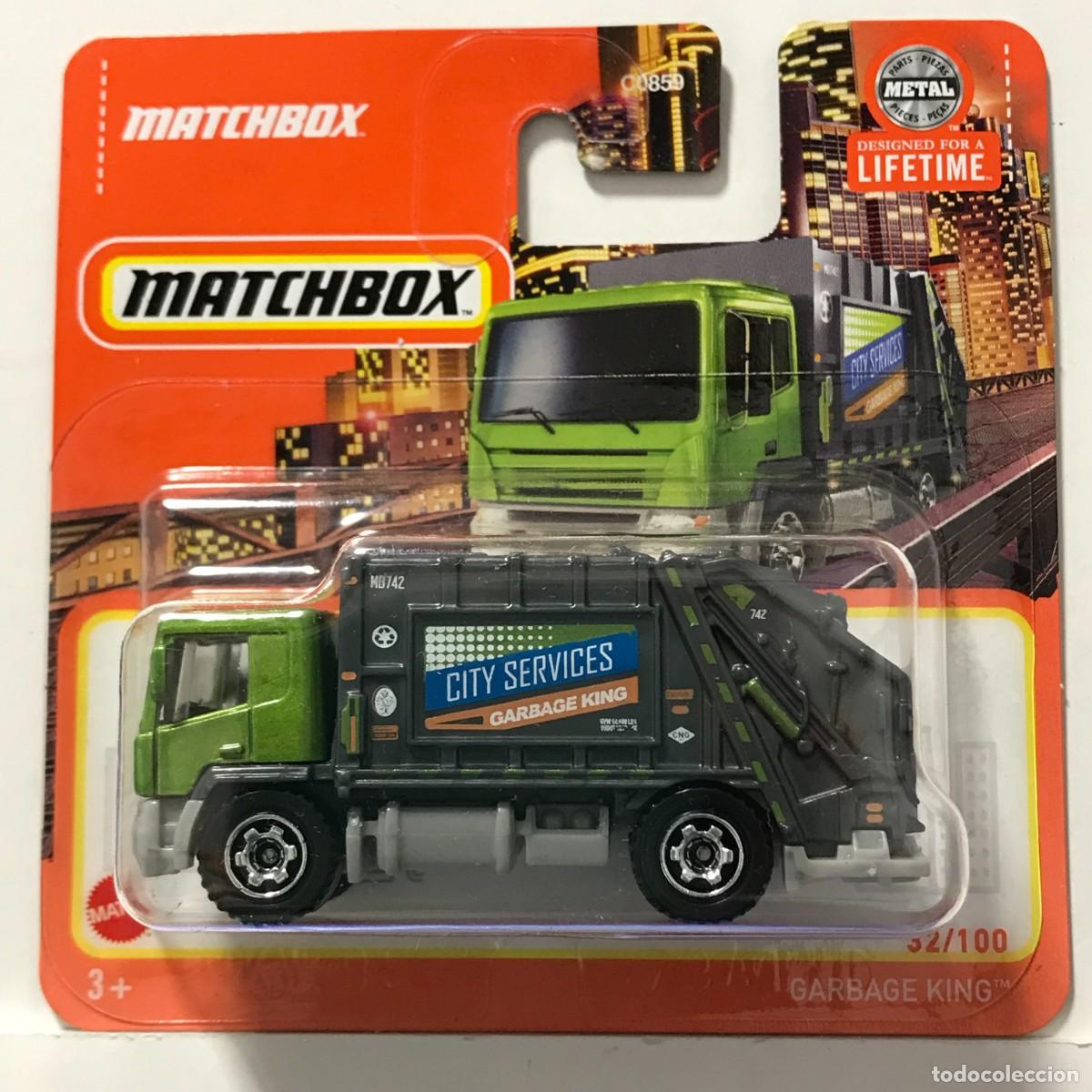 Coches a escala Matchbox: MATCHBOX GARBAGE KING VERDE (1), TIPO HOT WHEELS MB