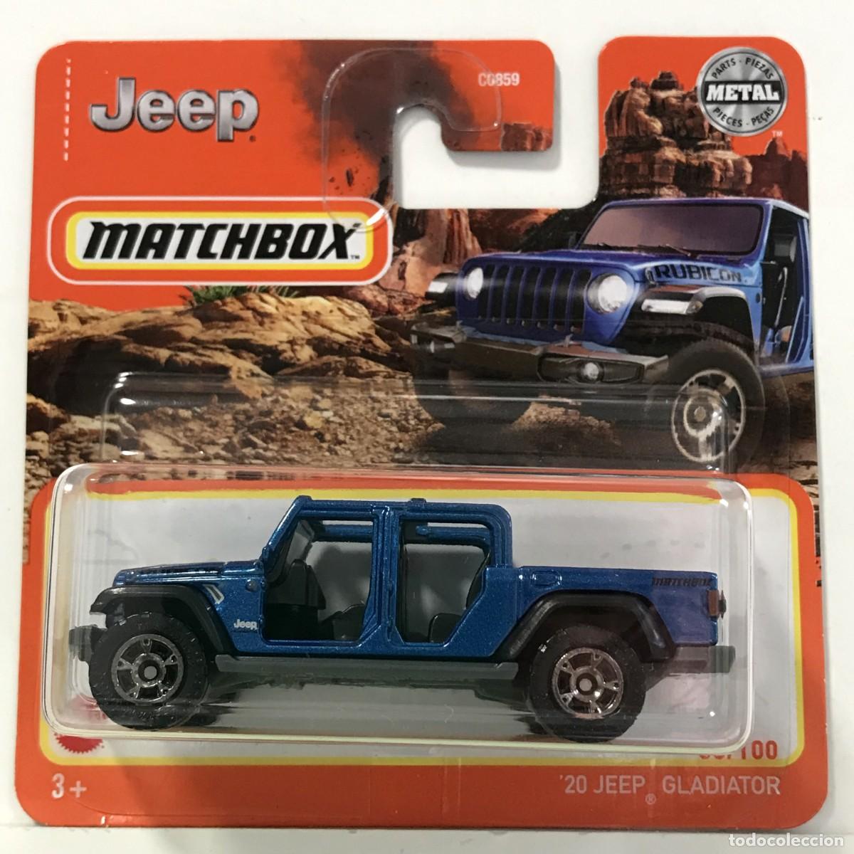 Coches a escala Matchbox: MATCHBOX JEEP GLADIATOR 2020 AZUL (2), TIPO HOT WHEELS MB