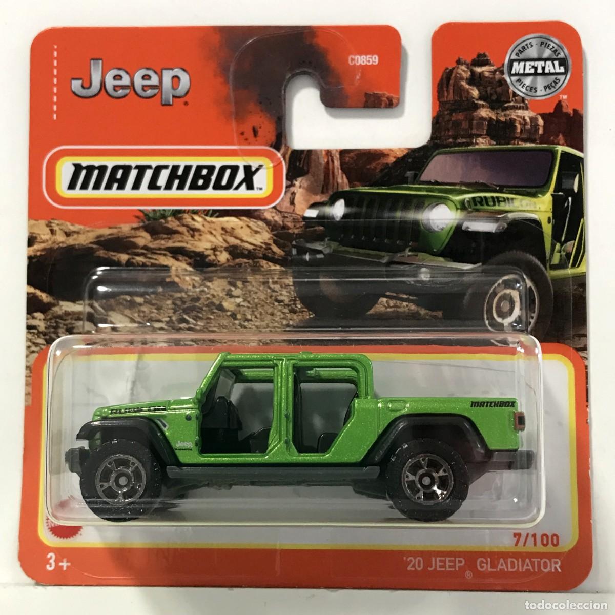 Coches a escala Matchbox: MATCHBOX JEEP GLADIATOR 2020 VERDE (1), TIPO HOT WHEELS MB