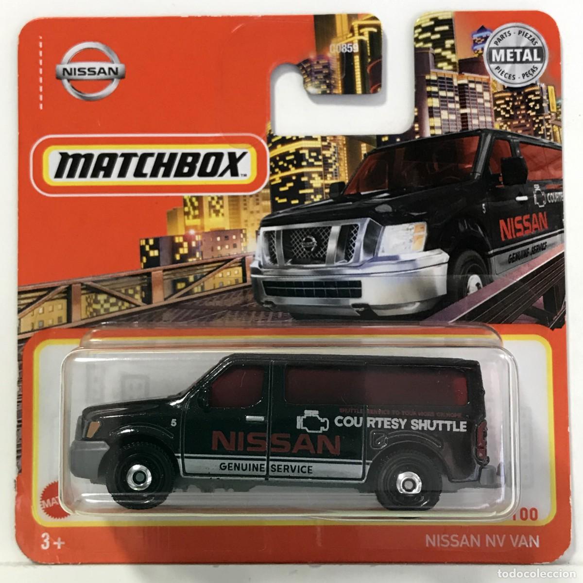 Coches a escala Matchbox: MATCHBOX NISSAN NV VAN NEGRO (1), TIPO HOT WHEELS MB