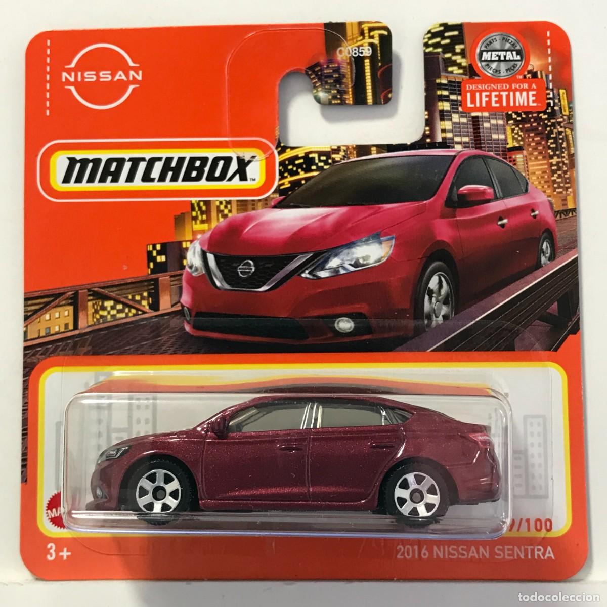Coches a escala Matchbox: MATCHBOX NISSAN SENTRA 2016 ROJO (4), TIPO HOT WHEELS MB