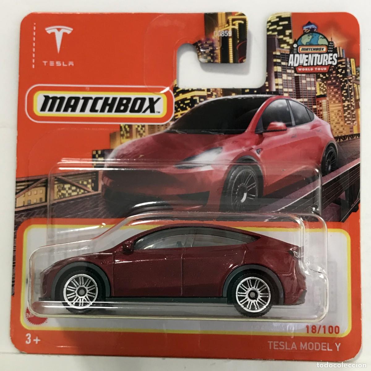 Coches a escala Matchbox: MATCHBOX TESLA MODEL Y ROJO (4), TIPO HOT WHEELS MB