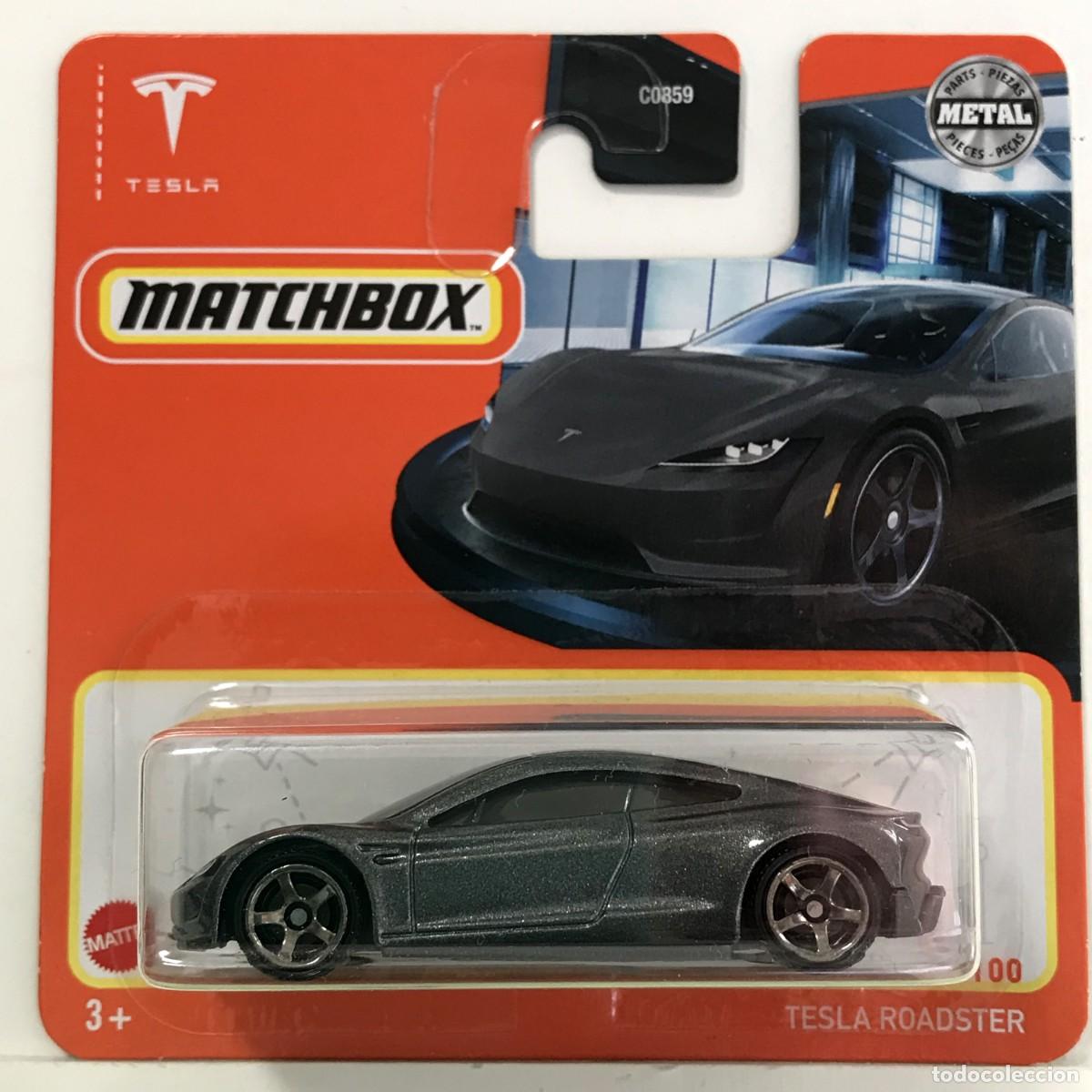 Coches a escala Matchbox: MATCHBOX TESLA ROADSTER GRIS (3), TIPO HOT WHEELS MB