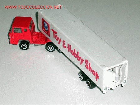 Coches a escala: Cami&oacute;n Bernard Toy y Hobby Shop, fabricado por la casa Majorette, esc. 1/100, a&ntilde;os 70-80.