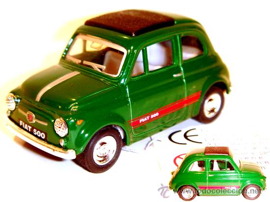 Voiture miniature - Fiat 500 verte (1/43)