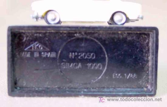 Coches a escala: SIMCA, EKO CON VITRINA Y DESCRIPCION EN LA BASE - Foto 3