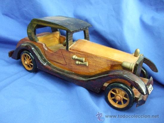 Coches a escala: ANTIGUO COCHE DE MADERA - 35x13 - Foto 1