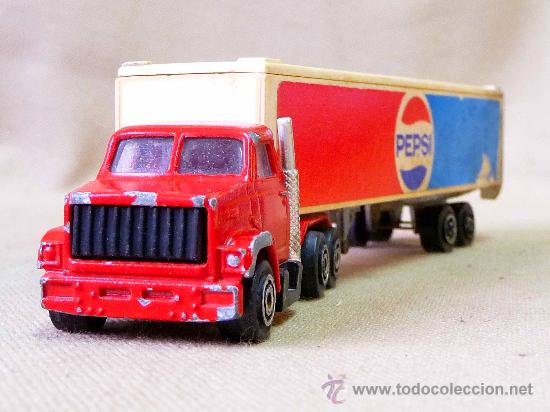 Coches a escala: RARO CAMION PEPSI COLA, MAJORETTE, ESC: 1:100, FRANCIA