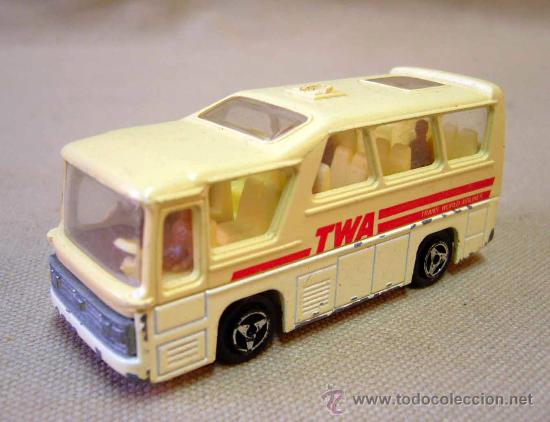 Coches a escala: BUS, MINIBUS METALICO, TWA, N&ordm; 262, ESCALA 1:87, MAJORETTE, FRANCIA