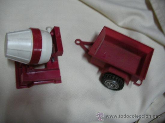 Model Cars: ANTIGUO LOTE VEHICULOS DE OBRA CONCRETERA Y REMOLQUE