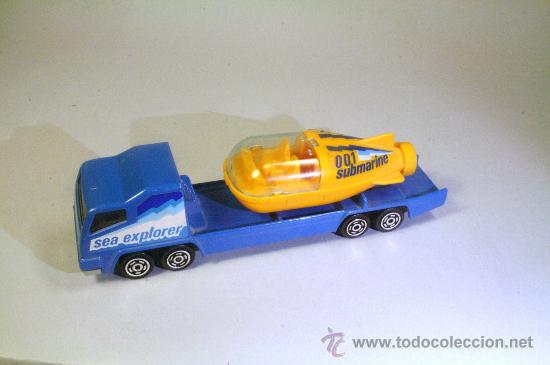 Coches a escala: MAJORETTE.Escala.1:100. Cami&oacute;n transporteur Sea Explorer. A&ntilde;os 80