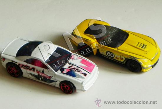 Carros em escala: LOTE 2 COCHES PEQUE&Ntilde;OS - HOTWHEELS MATTEL - METAL Y PL&Aacute;STICO JUGUETE COCHECITO COCHE &iquest; ESCALA ?