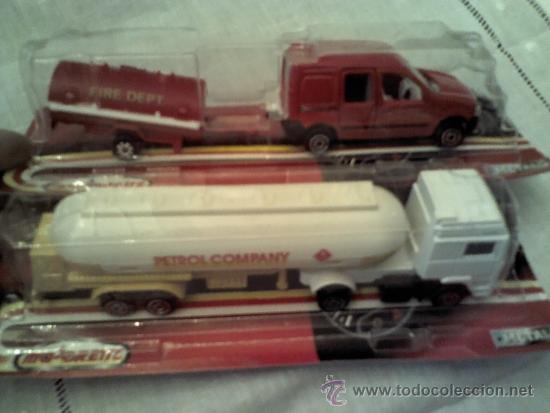 Coches a escala: LOTE DE 2 CAMINONES MAJORETTE EN SU BLISTER ORIGINAL