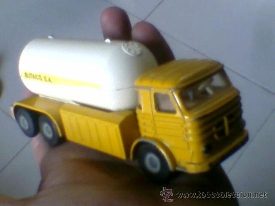 Coches a escala: jOAL miniaturas camion Butano cisterna creo Pegaso antiguo jugado